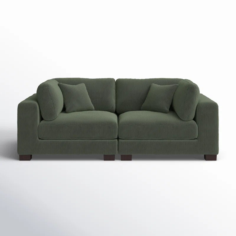 Annalissa 80'' Corduroy Loveseat