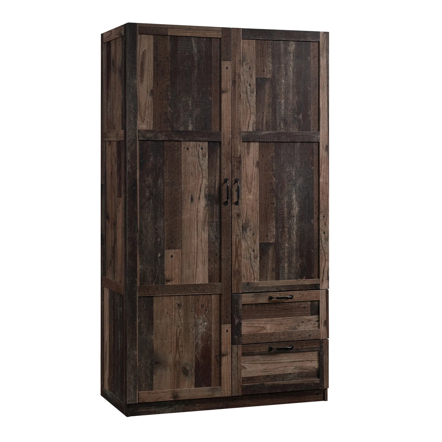 Wardrobe/Storage Cabinet, Reclaimed Pine Finish