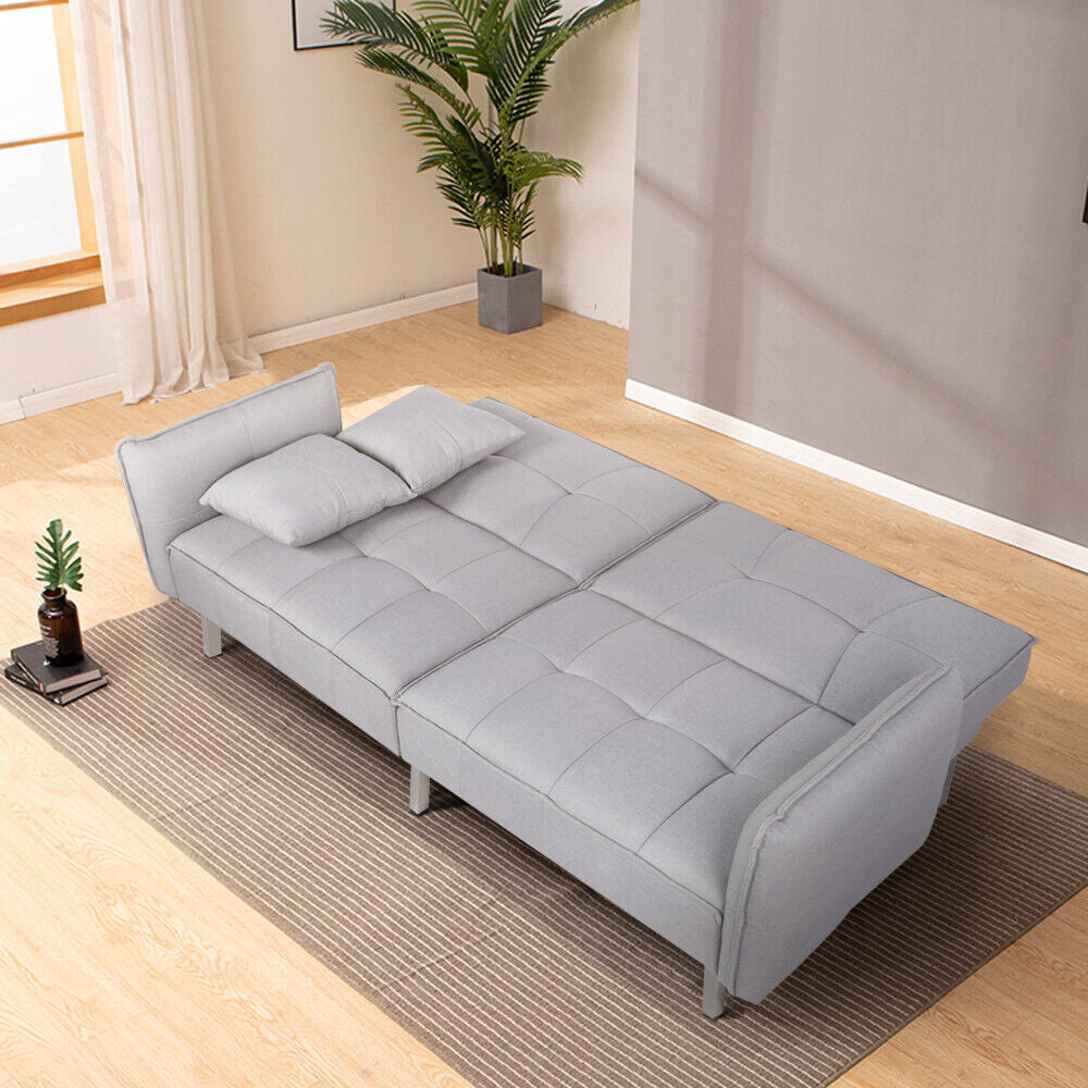 Convertible Sleeper Sofa Bed Couch Pull Out Futon Sofas Daybed Recliner Couches