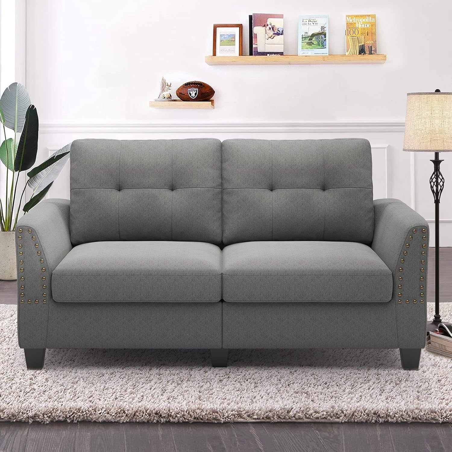 Loveseat Couch Grey Loveseat for Small Spaces