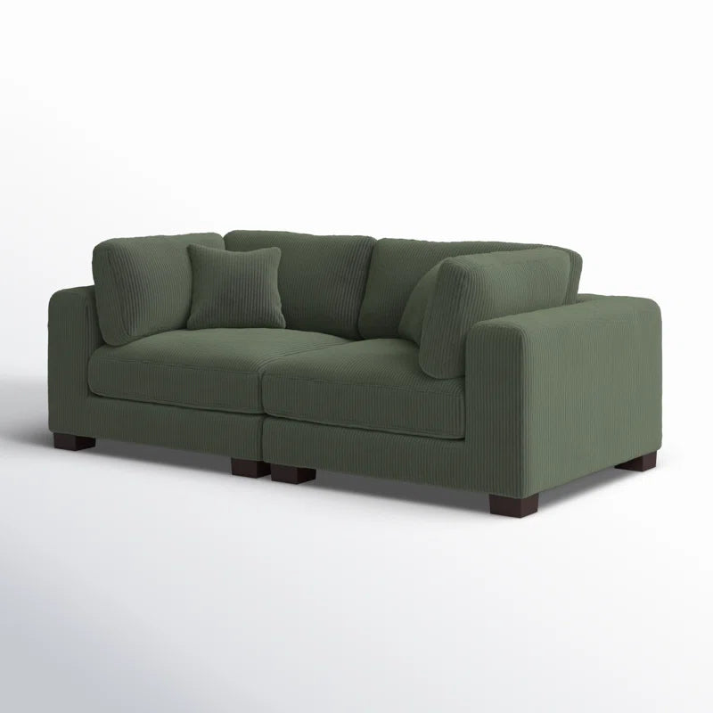 Annalissa 80'' Corduroy Loveseat