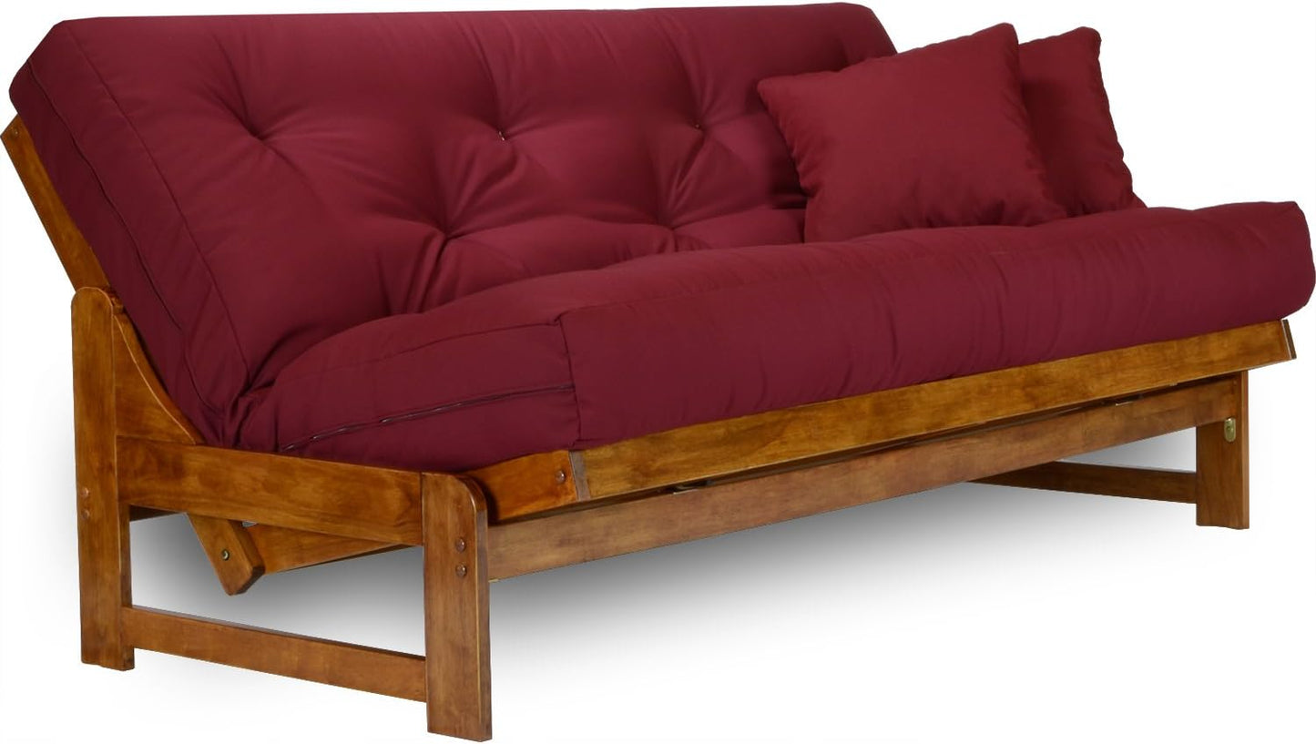 Arden Futon Frame - Full Size (Frame Only), Solid Wood Construction