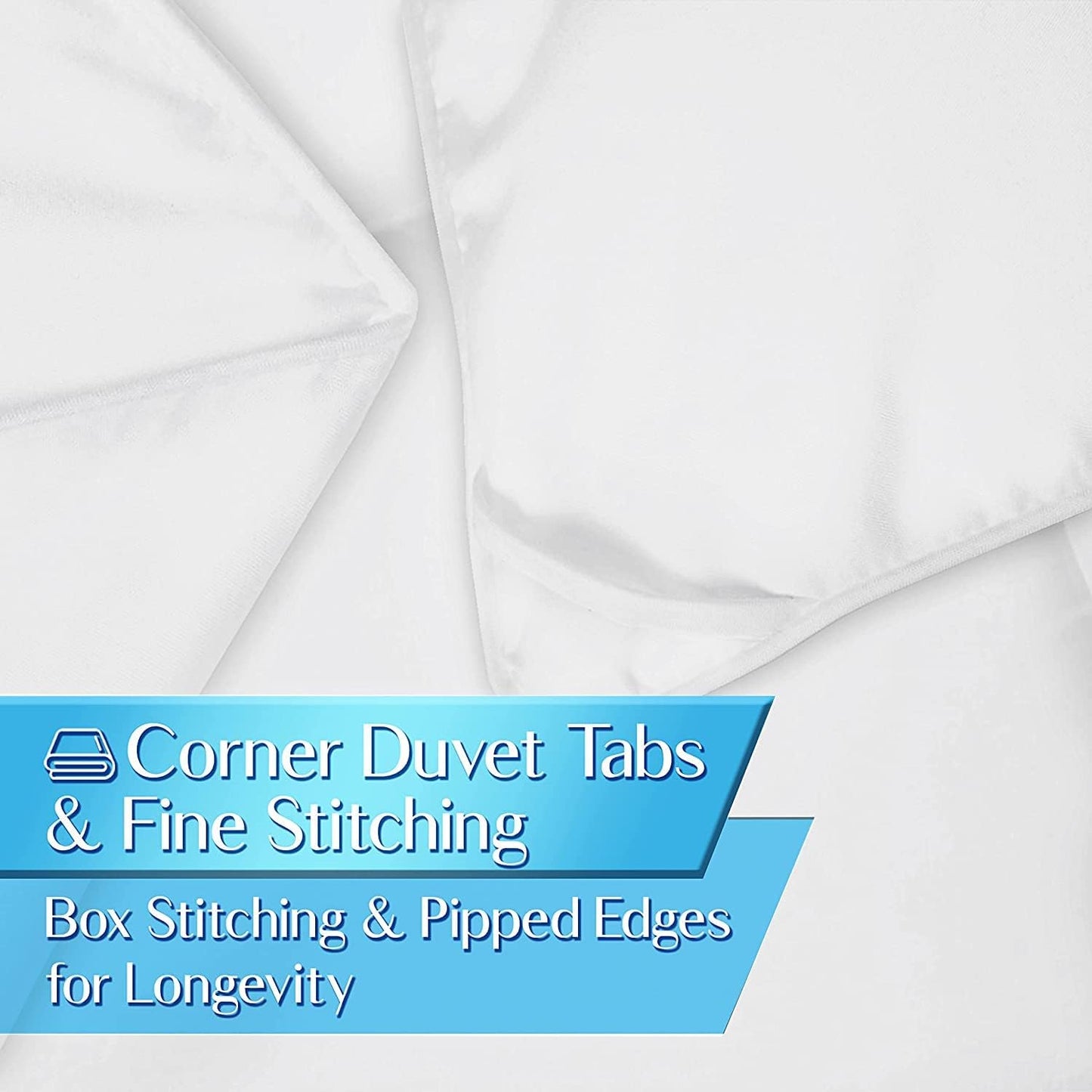 King Duvet Comforter Insert - Ultra Soft Box Stitched King Size Duvet, All Season White down Alternative Cozy Comforter with Corner Tabs, King 104X92