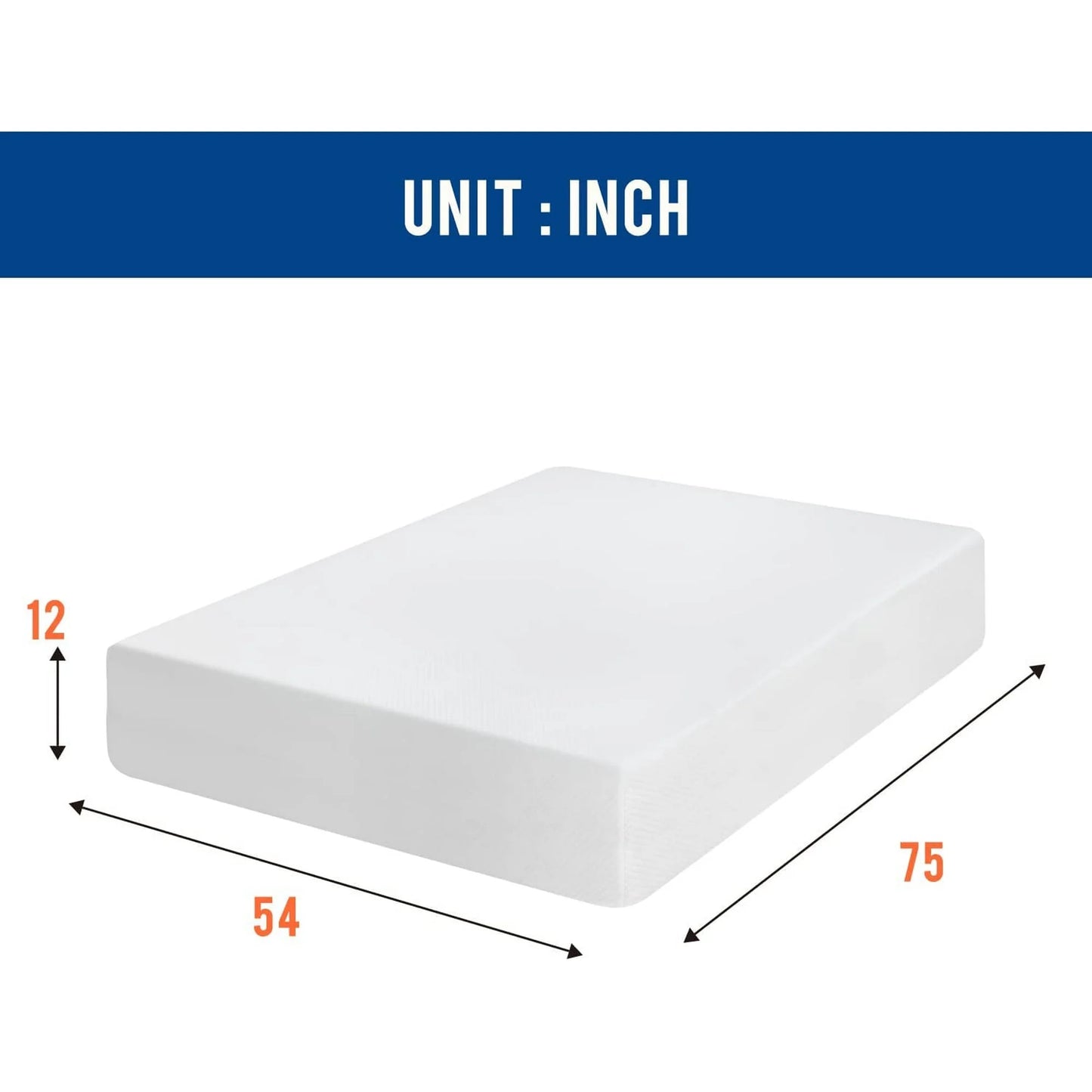 Full Mattress 12 Inch Gel Memory Foam Mattress Medium Firm Mattresses