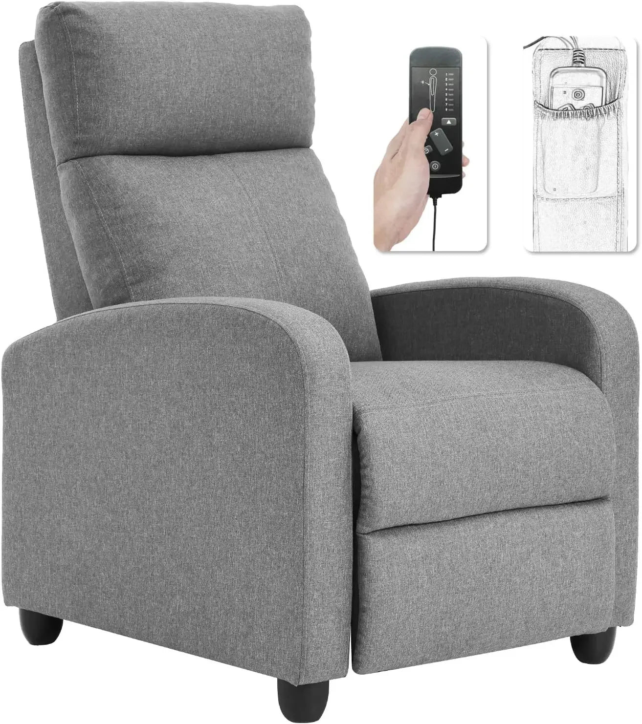 Massage Recliner Sofa Reading Chair Winback