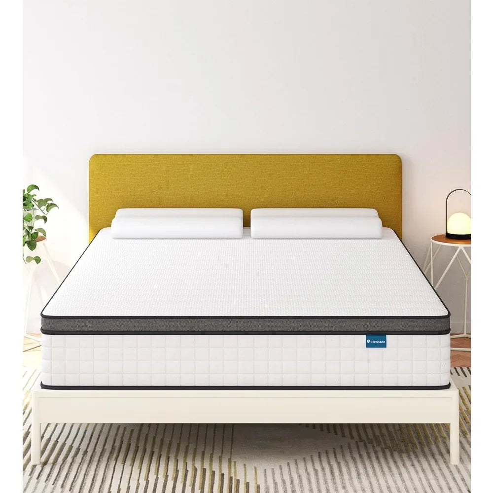 Mattress,12 Inch Mattress in a Box, Hybrid Memory Foam Spring Full Mattresses, Soft and Comfort Medium Firm Mattress