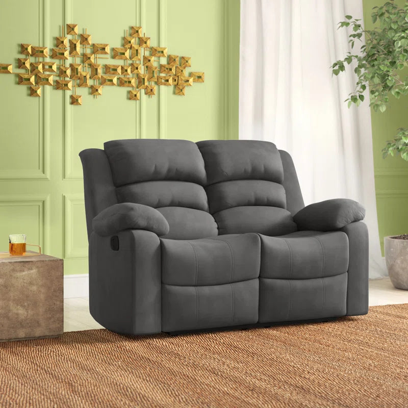 Aum 60'' Upholstered Reclining Loveseat