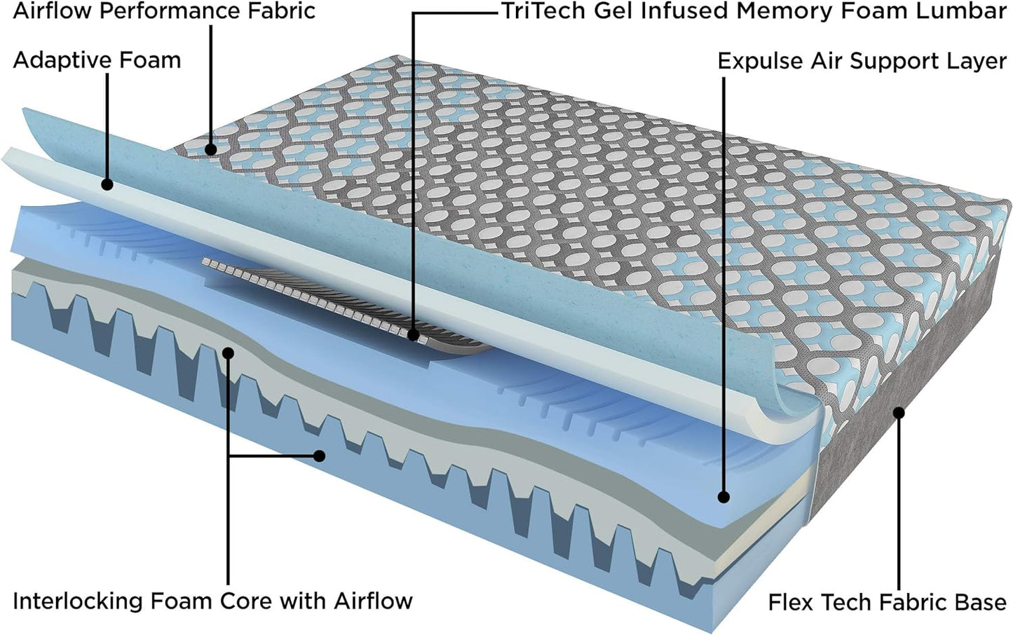 King Mattress, Firm Cooling Foam Mattress, 10-Inch