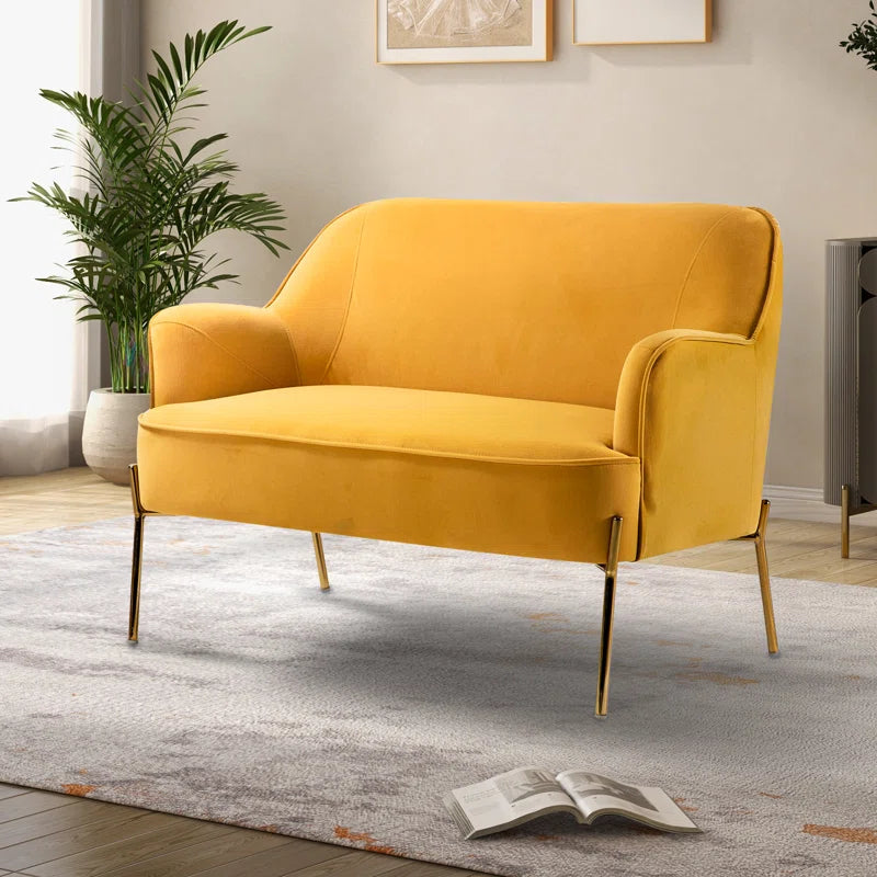 Cleo 43'' Velvet Loveseat