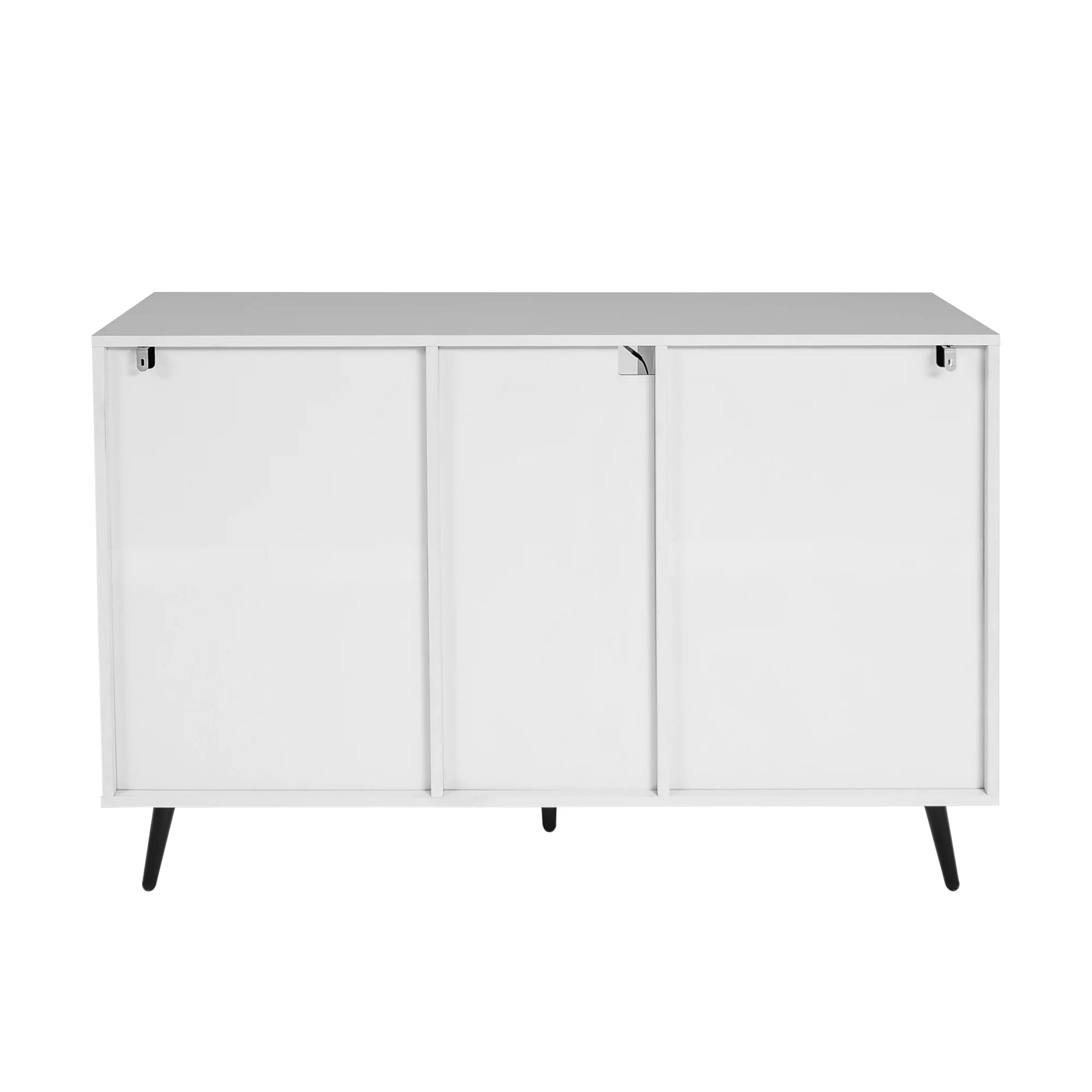 White 6 Drawer Dresser with LED Lights Display and Storage Cabinet