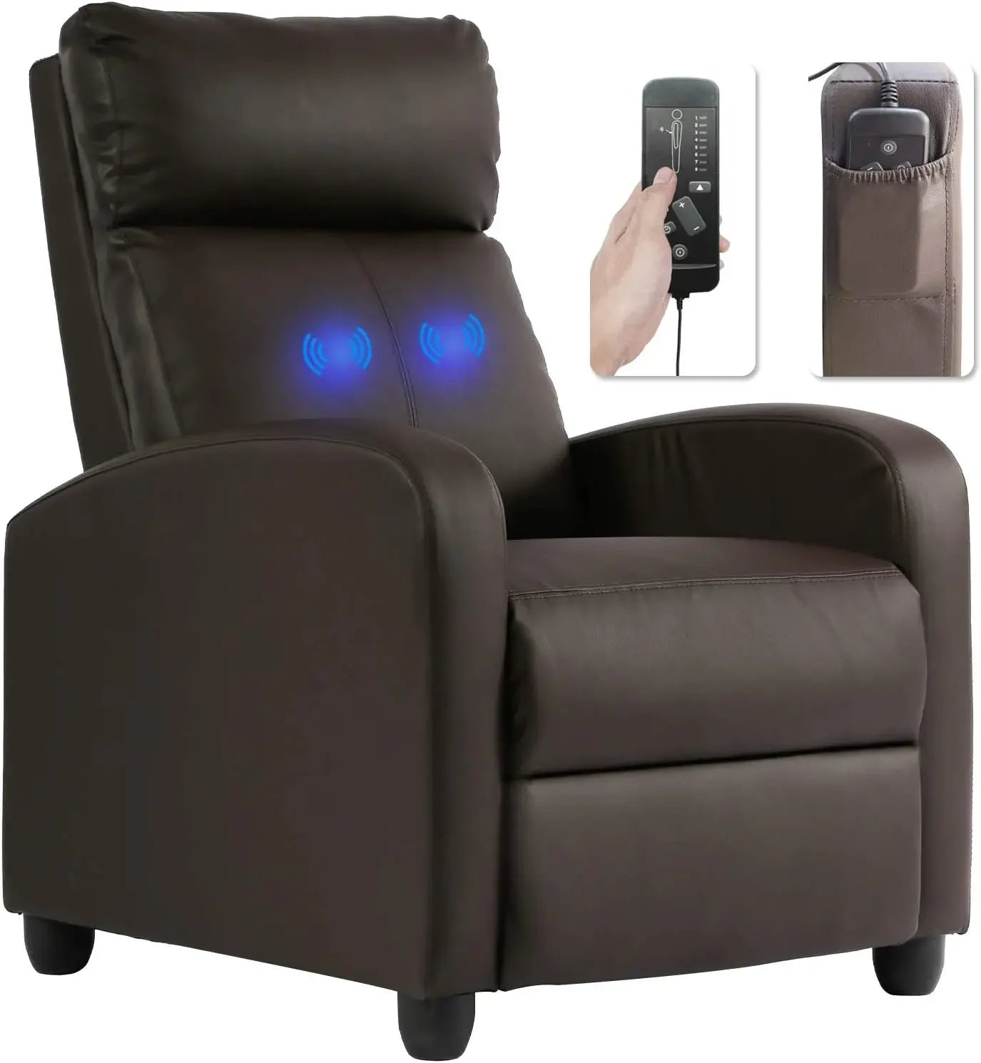 Massage Recliner Sofa Reading Chair Winback