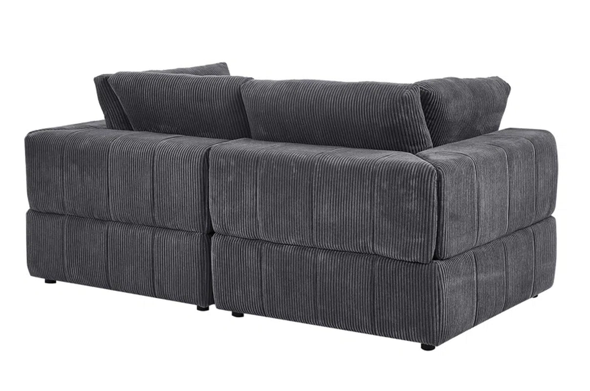 Aronas 79'' Corduroy Loveseat