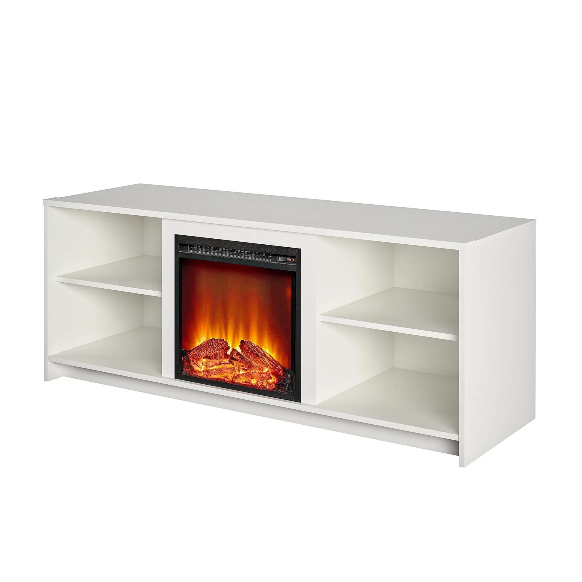 Fireplace TV Stand for Tvs up to 65", White