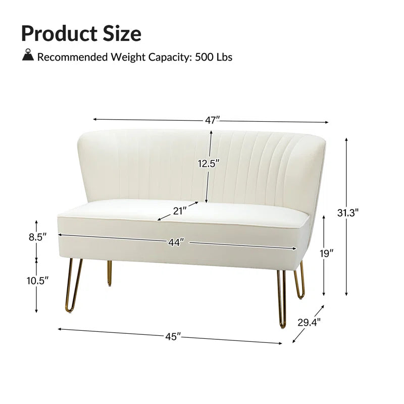 Celisha 45'' Upholstered Loveseat