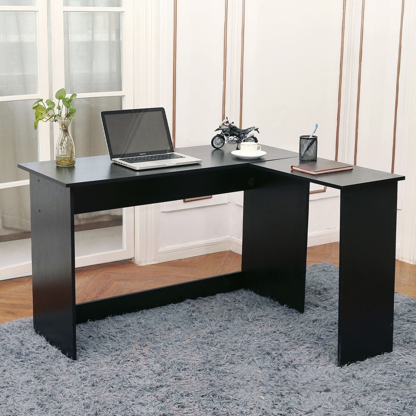 Ivinta Small Computer Desk Modern L Shaped, Corner Desk