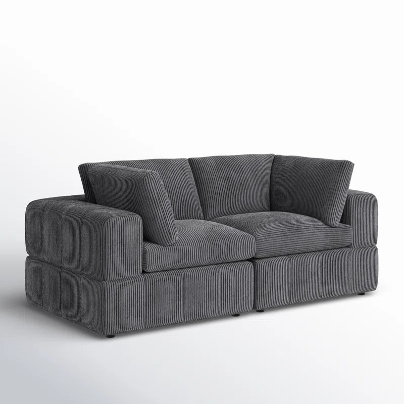 Aronas 79'' Corduroy Loveseat