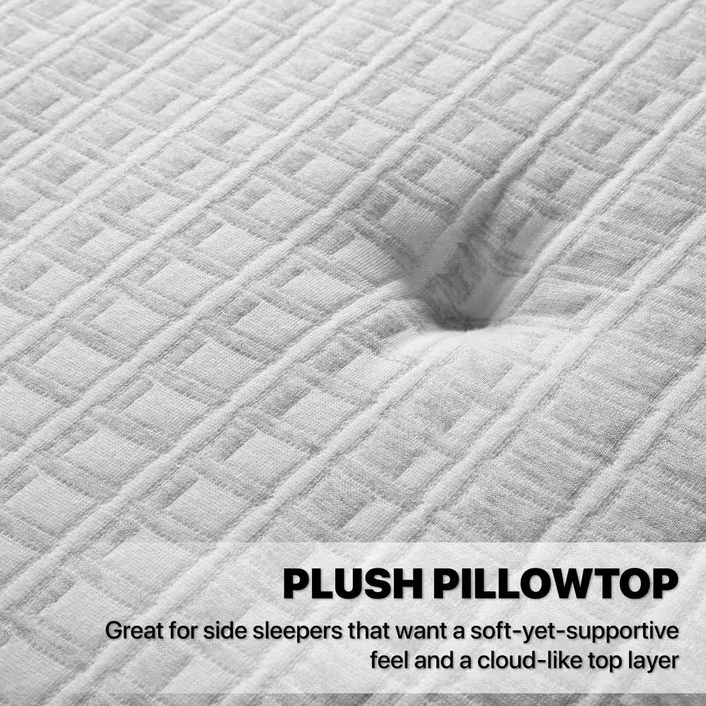 16In. Plush Hybrid Pillow Top Twin Mattress