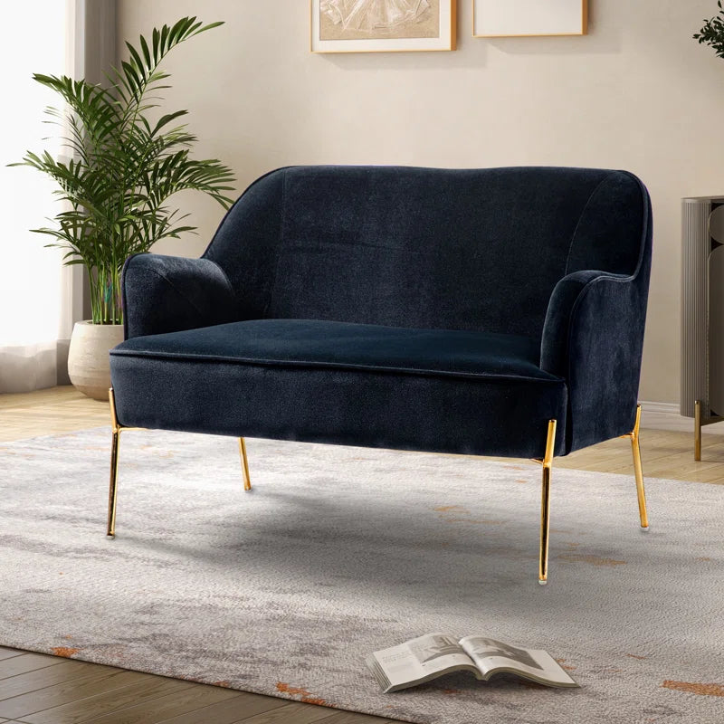 Cleo 43'' Velvet Loveseat