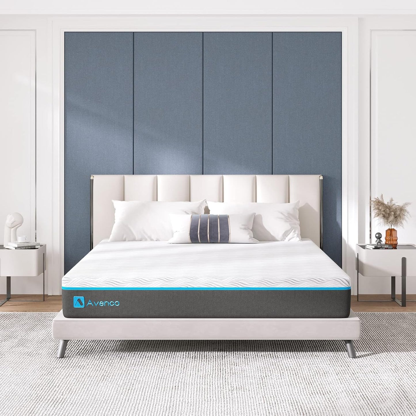 King Mattress, 10 Inch King Memory Foam Mattress in a Box, King Bed Mattress with Foam for Supportive, Pressure Relief & Cooler Sleeping