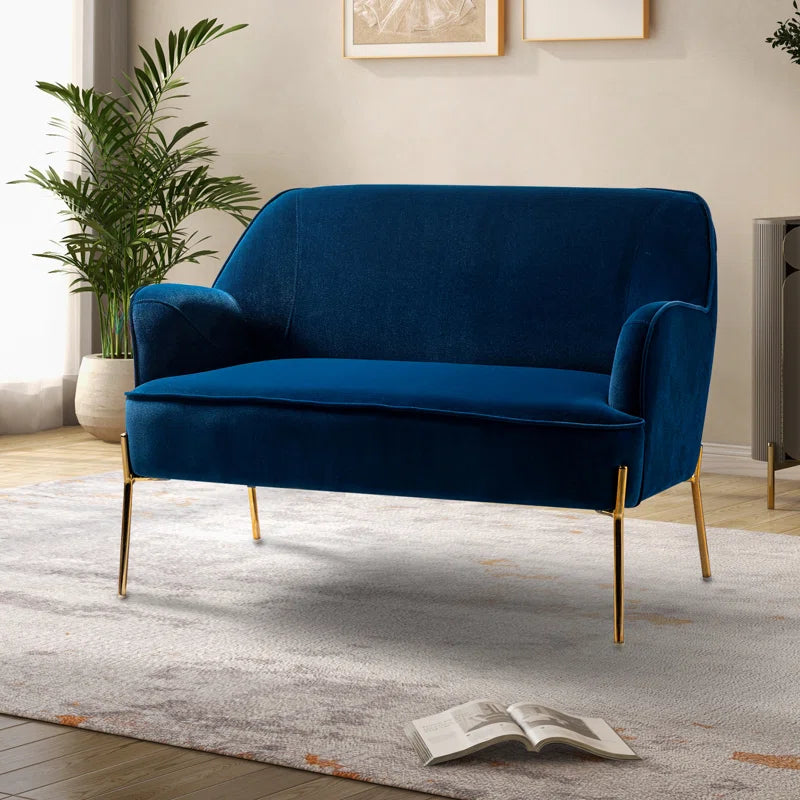 Cleo 43'' Velvet Loveseat