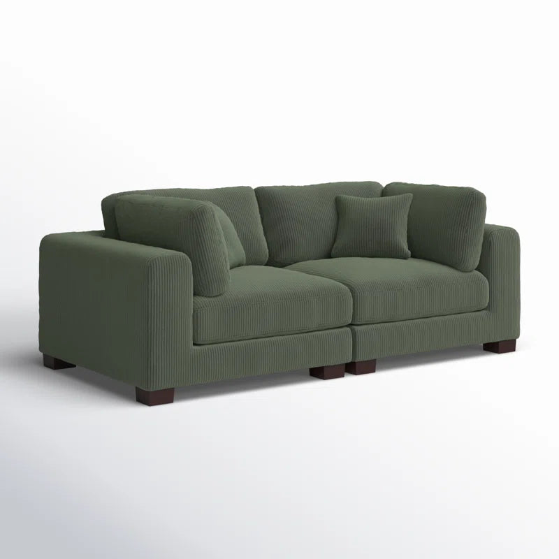 Annalissa 80'' Corduroy Loveseat