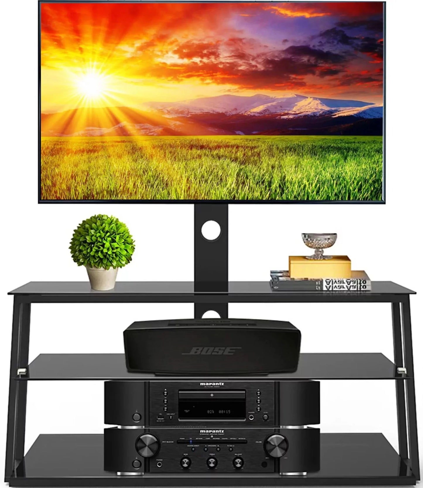 Swivel Floor TV Stand, with Mount for 32 to 65" TV