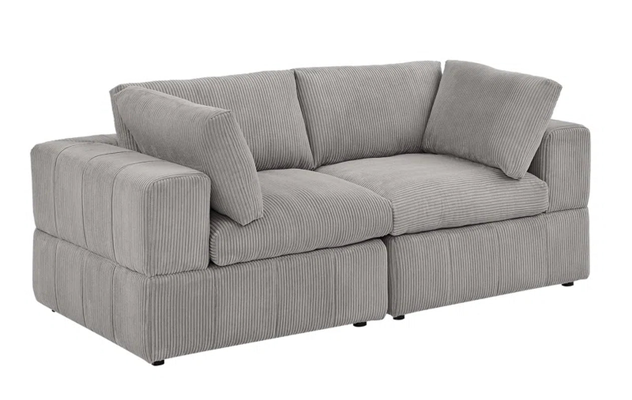 Aronas 79'' Corduroy Loveseat