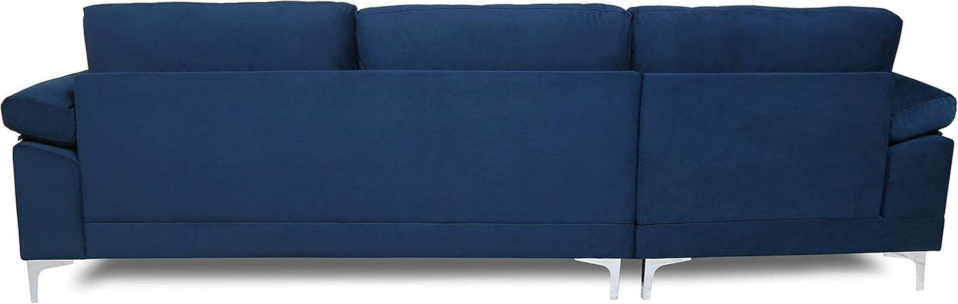 Sectional Velvet, ‎104 X 52 X 30 Inches, Navy Blue