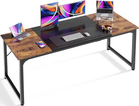 Computer Desk, 63 Inch Office Desk, with Storage