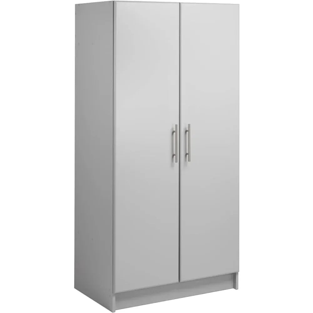 Elite Functional Wardrobe Closet Cabinet with Hanging Rail, 32 Inch Wardrobe Cabinet