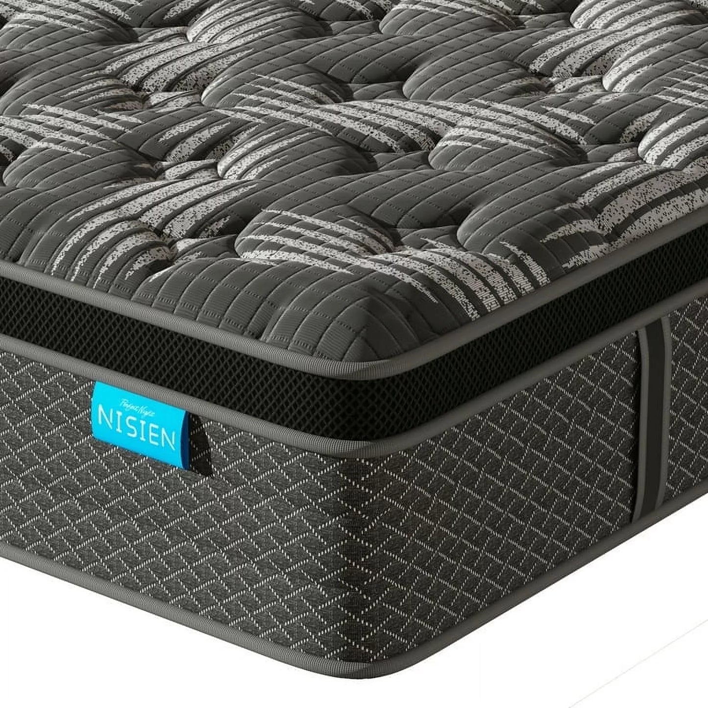 Twin 10" Certipur-Us Certified Memory Foam Pocket Spring Mattress, Hybrid Innerspring Mattress, Twin Mattress in a Box