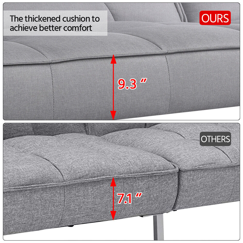 Convertible Sleeper Sofa Bed Couch Pull Out Futon Sofas Daybed Recliner Couches