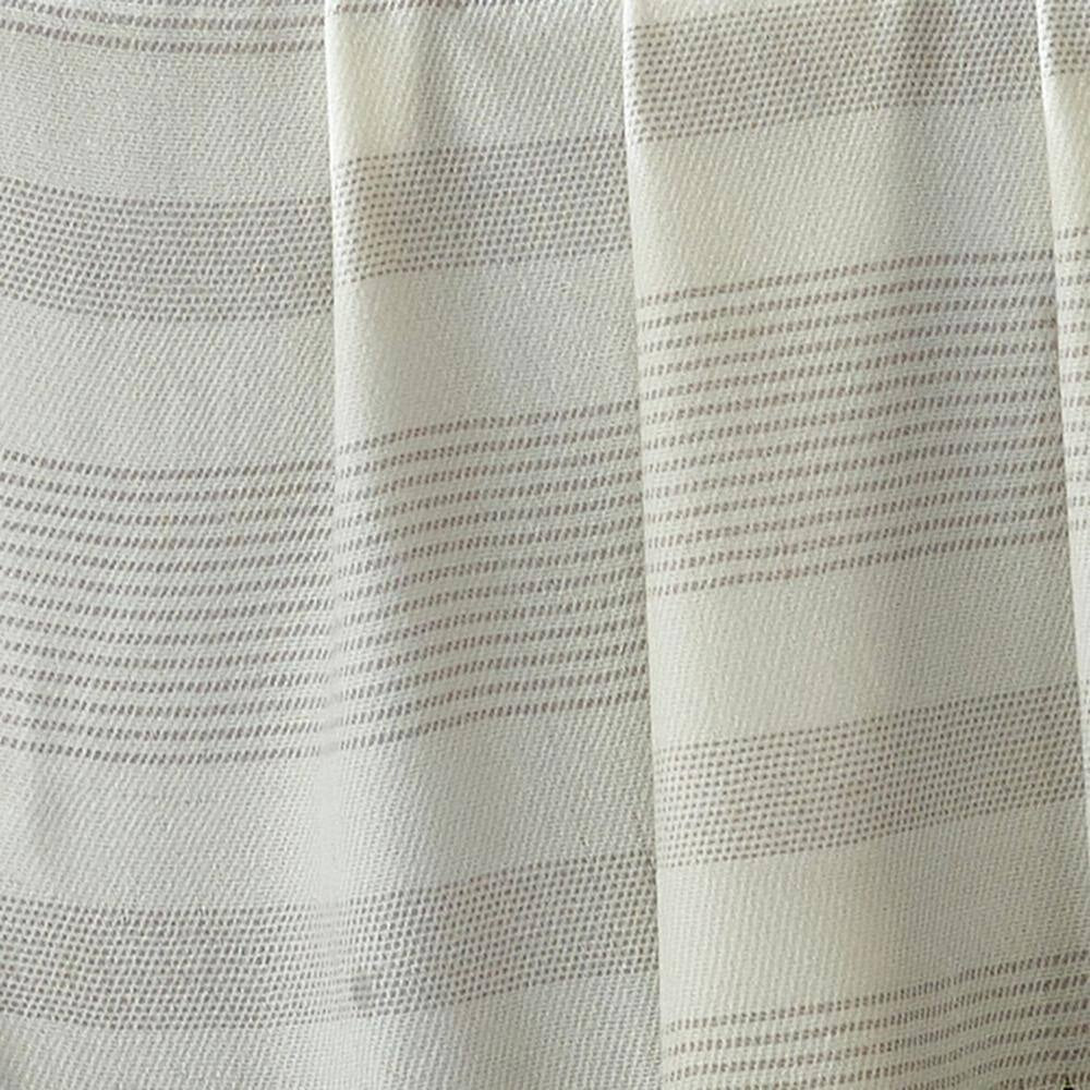 White with Grey Stripes 100% Acrylic Throw Blanket