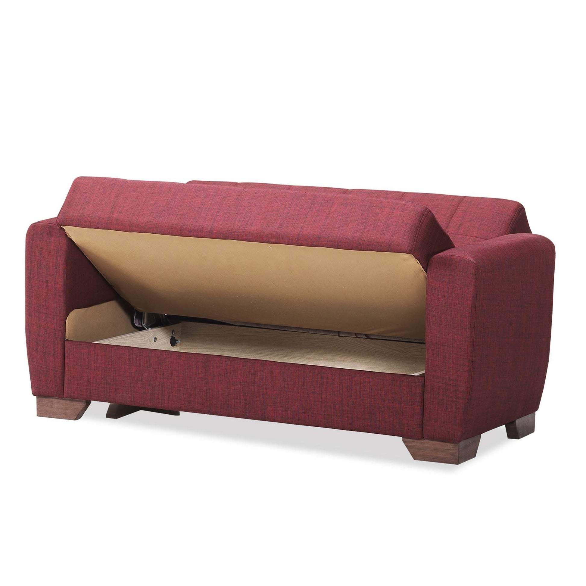 Haven Sleeper Loveseat, Burgundy Chenille