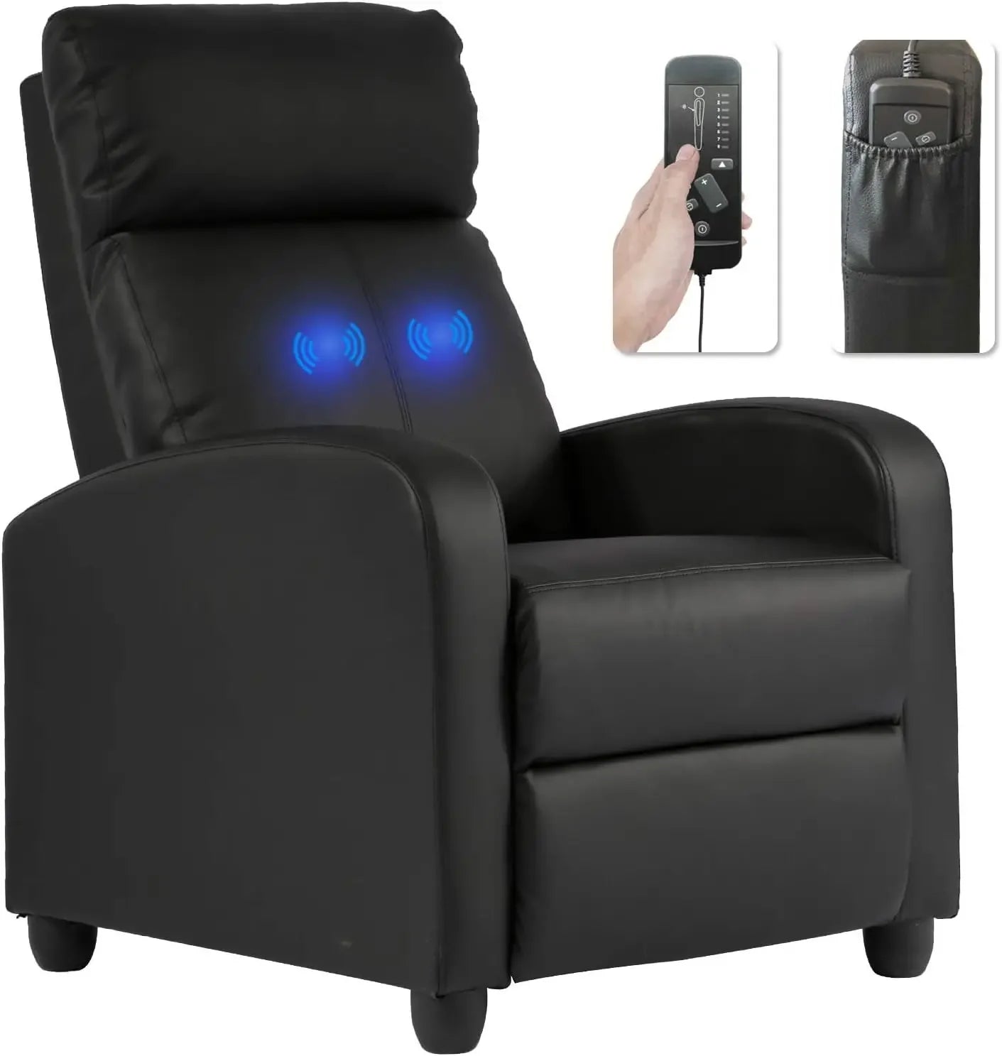 Massage Recliner Sofa Reading Chair Winback