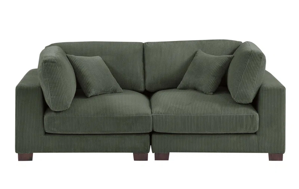 Annalissa 80'' Corduroy Loveseat