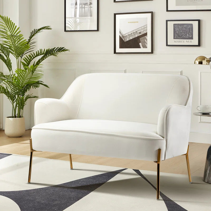 Cleo 43'' Velvet Loveseat