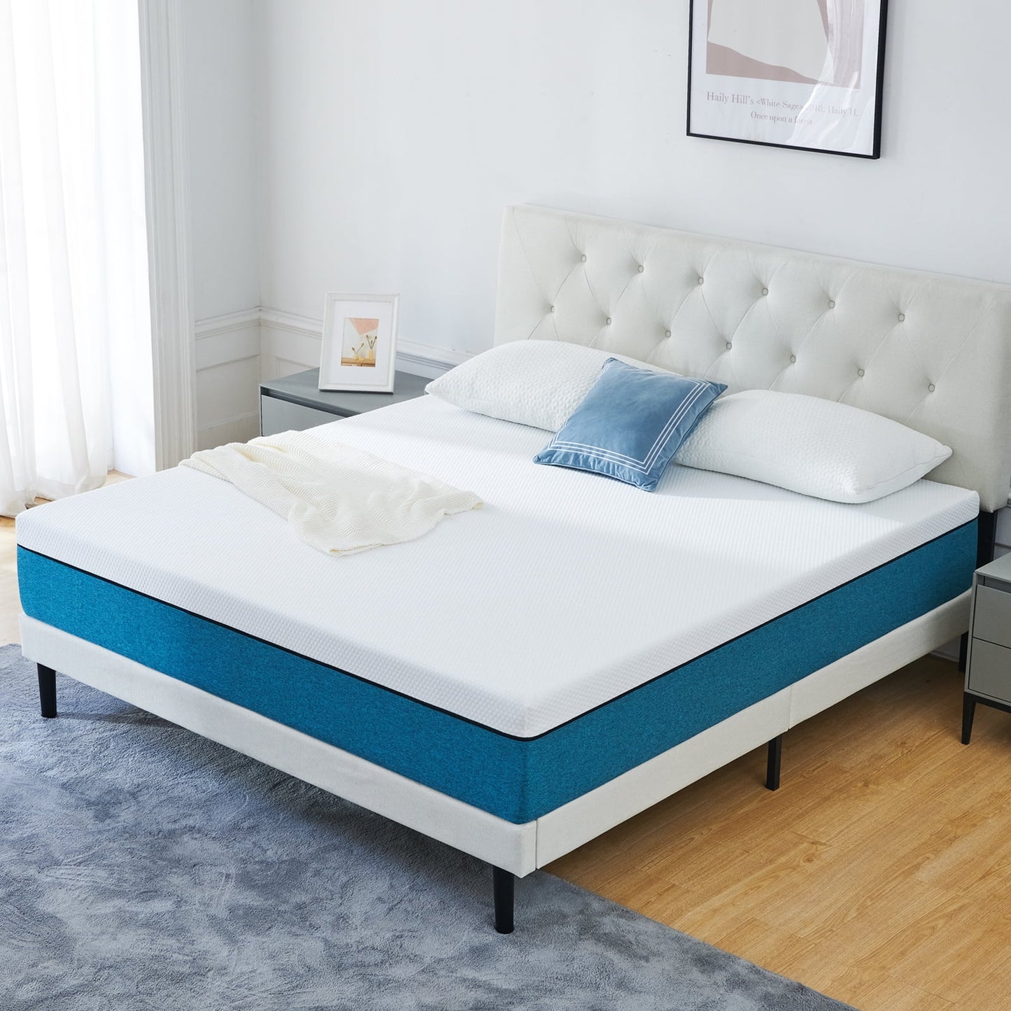 Full Size Mattress 12"  Gel Memory Foam Mattress More Breathable Comfortable Mattress