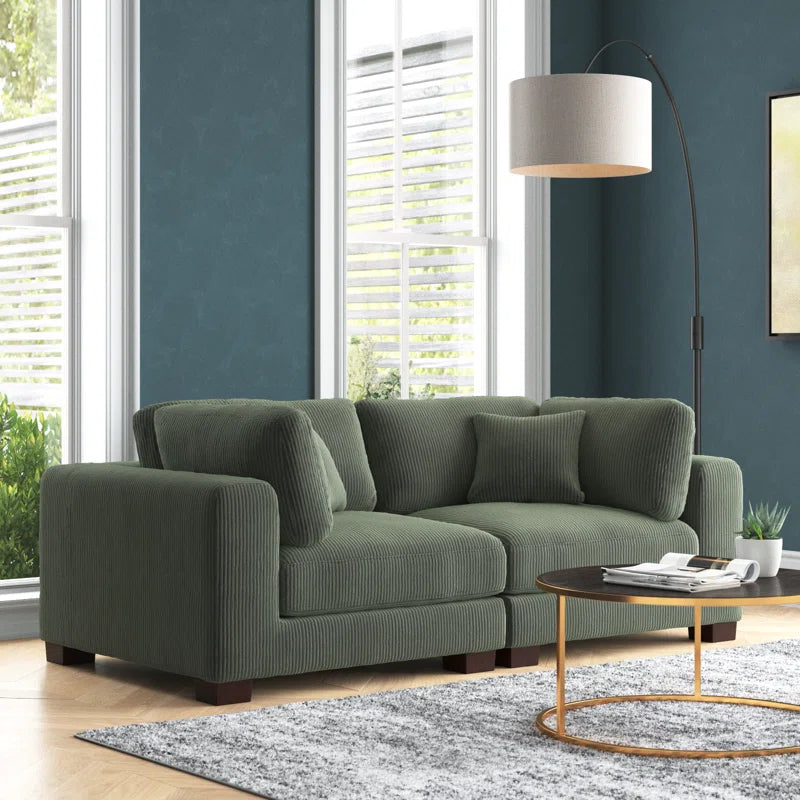 Annalissa 80'' Corduroy Loveseat