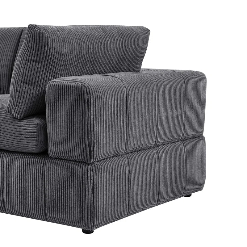 Aronas 79'' Corduroy Loveseat