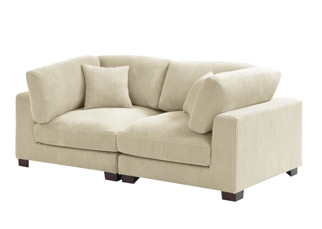 Annalissa 80'' Corduroy Loveseat