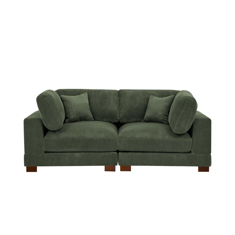 Annalissa 80'' Corduroy Loveseat