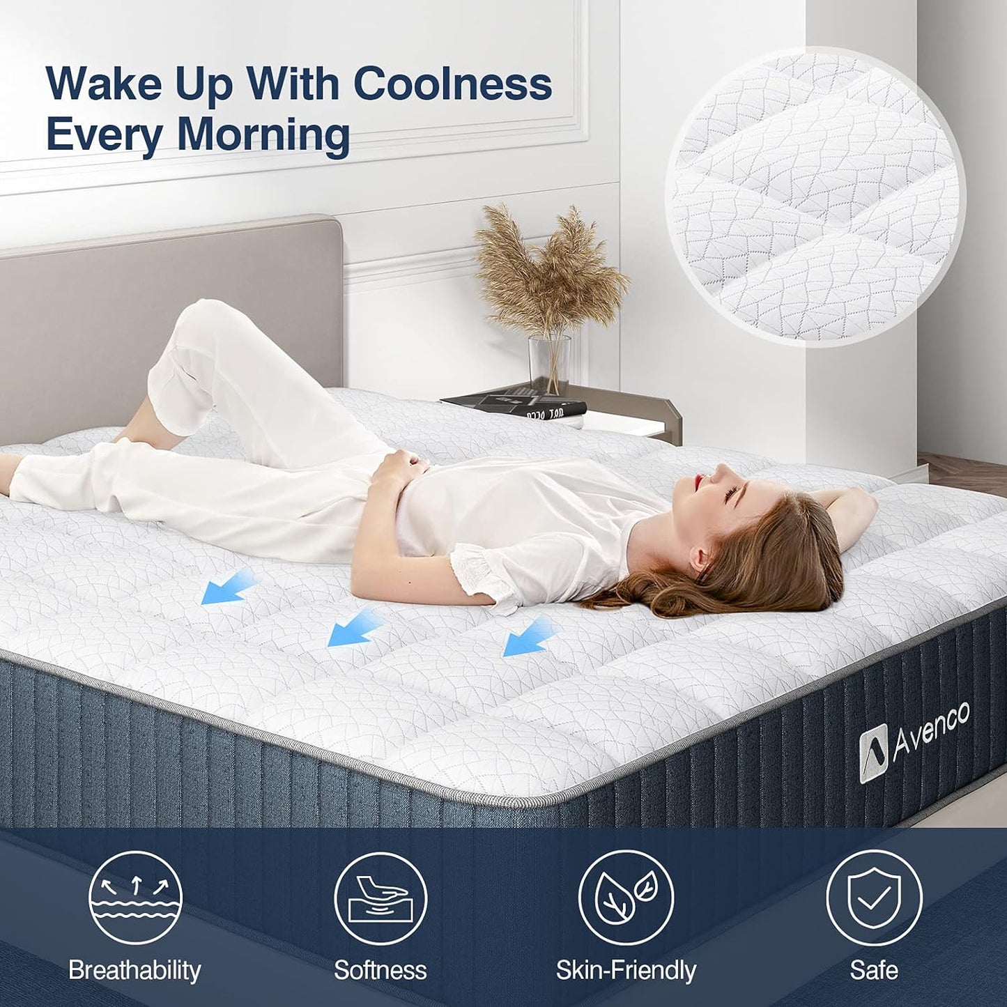 Twin Mattress, 10 Inch Medium Firm Innerspring Mattress,