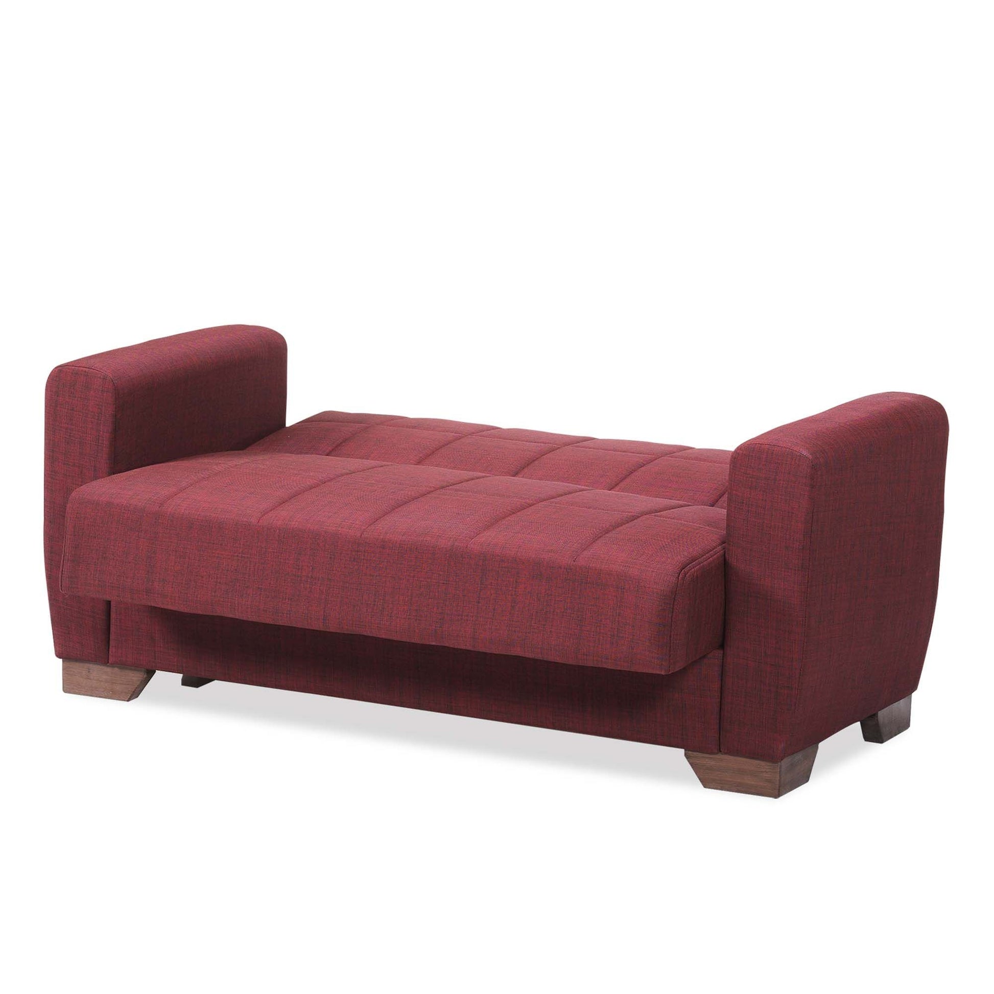 Haven Sleeper Loveseat, Burgundy Chenille