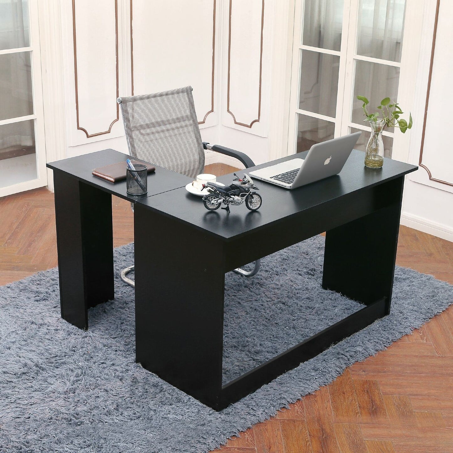 Ivinta Small Computer Desk Modern L Shaped, Corner Desk