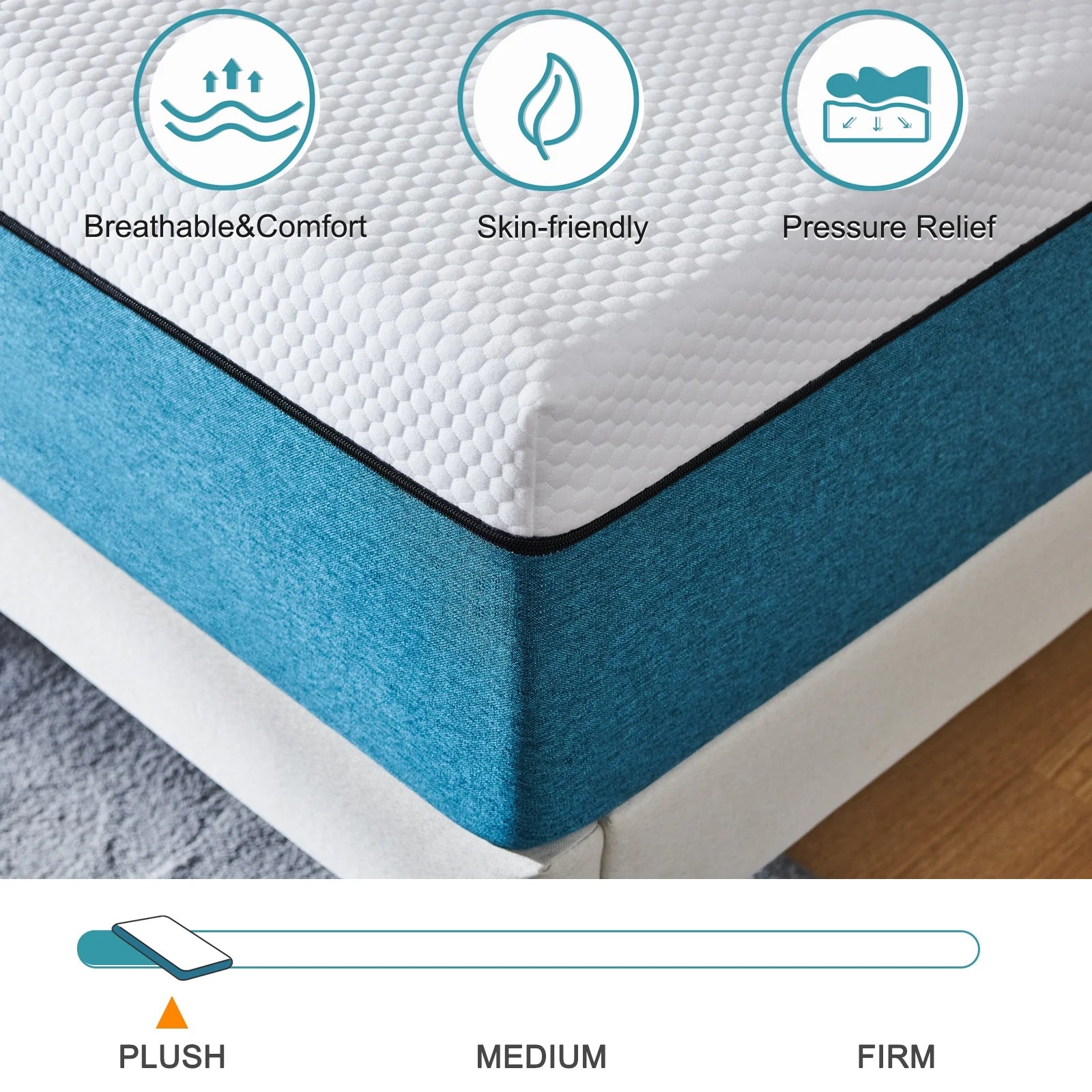 Full Size Mattress 12"  Gel Memory Foam Mattress More Breathable Comfortable Mattress