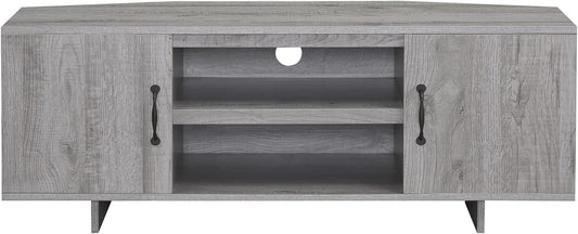 Corner TV Stand for 50" TV, Storage Space