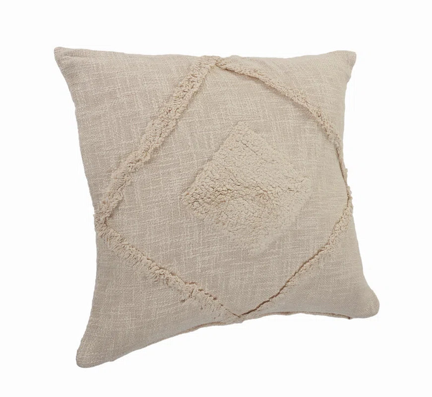 Throw Pillow, Textured Cotton