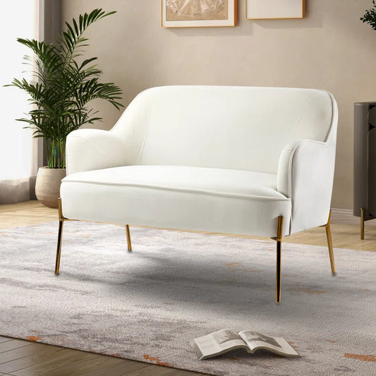 Cleo 43'' Velvet Loveseat