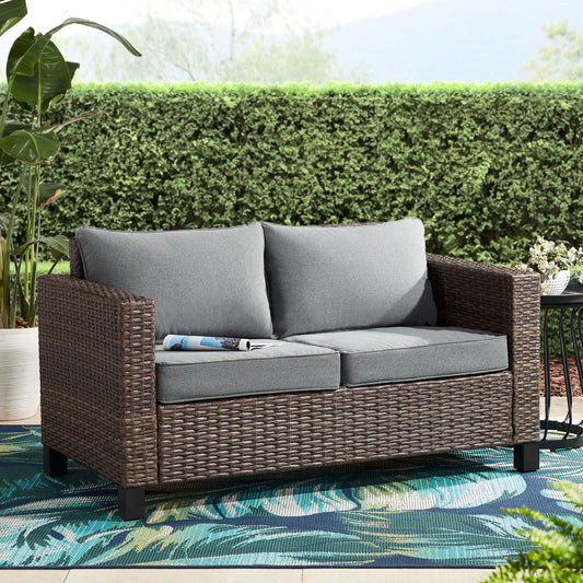 Brookbury Outdoor Loveseat - Gray